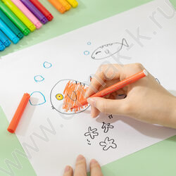 Фломастеры  18цв ColoRun вентилируемый колпачок, коробка европодвес | Фото 8