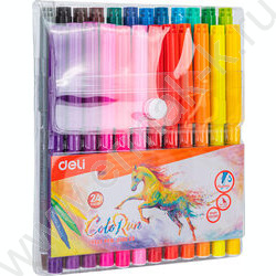 Фломастеры  24цв ColoRun вентилируемый колпачок, европодвес | Фото 1