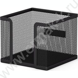 Стакан д/бумажного блока сетчатый (металл) прямоуг, черный | Фото 1