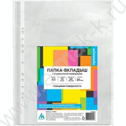 Файлы (мультифора) А3  30мкм Премиум глянцевые верт. | Фото 1