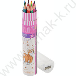 Карандаши пластиковые 12цв Funcolor 4вида карт.туба | Фото 3