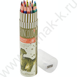 Карандаши пластиковые 18цв Funcolor 4вида карт.туба | Фото 4