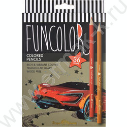 Карандаши пластиковые 36цв Funcolor 4вида | Фото 5