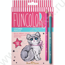 Карандаши пластиковые 36цв Funcolor 4вида | Фото 6
