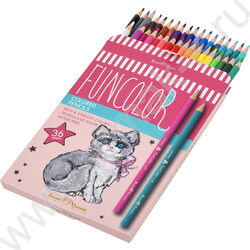 Карандаши пластиковые 36цв Funcolor 4вида | Фото 7