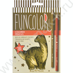 Карандаши пластиковые 36цв Funcolor 4вида | Фото 8