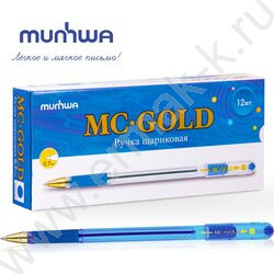 Ручка шар синяя 0,7мм "MC Gold" / рез.держатель | Фото 5
