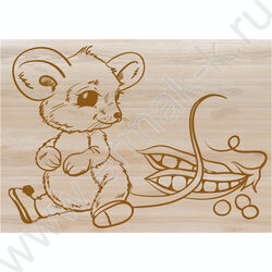 Набор д/творчества Выжигание.Доски для выжигания 2 шт "Белочка и мышка" | Фото 3