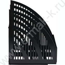 Лоток вертикальный разборный Line /чёрный/ 2отд. | Фото 2