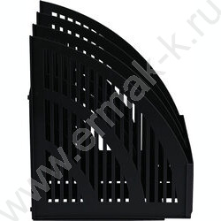 Лоток вертикальный разборный Line /чёрный/ 3отд. | Фото 3