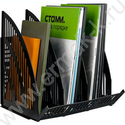 Лоток вертикальный разборный Line /чёрный/ 3отд. | Фото 7