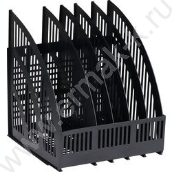 Лоток вертикальный разборный Line /чёрный/ 5отд. | Фото 1