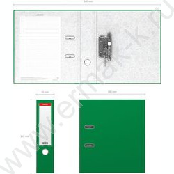 Файл 70мм Бизнес разборный зелёный с карманом | Фото 4