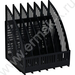 Лоток вертикальный разборный Line /чёрный/ 6отд. | Фото 1