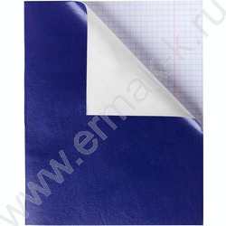 Тетрадь  96л клетка "Бум/винил" синий (блок эконом) | Фото 1