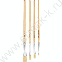 Кисть набор  4шт /щетина №1,№2,№3,№4/ европодвес | Фото 1