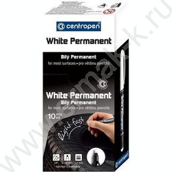 Маркер перм. /белый/ 1,2мм круг | Фото 2