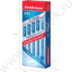 Ручка гелевая синяя 0,5мм  G-Tone Stick Original | Фото 5