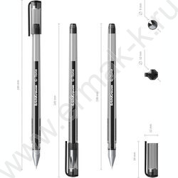 Ручка гелевая черная 0,5мм  G-Tone Stick Original | Фото 4