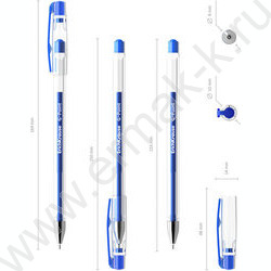 Ручка гелевая синяя 0,38мм  G-Point Stick Classic /игла/ | Фото 4