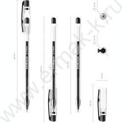 Ручка гелевая черная 0,38мм  G-Point Stick Classic /игла/ | Фото 4