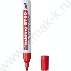 Маркер д/пром. графики /красный / 2-4мм круг Edding   | Фото 1