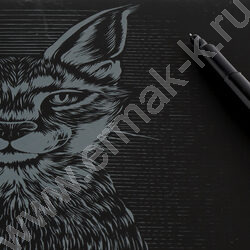 Набор д/творчества Гравюра Классика золото Степная рысь | Фото 4