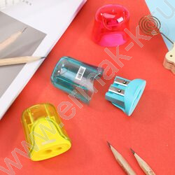 Точилка 2отв. пластик U-touch ассорти дисплей | Фото 6