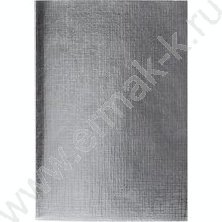 Тетрадь  96л А4 клетка "Бум/винил" METALLIC серебро | Фото 1