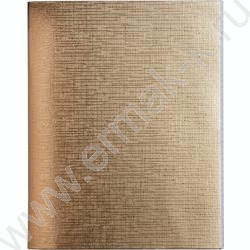 Тетрадь  96л клетка "Бум/винил" METALLIC золото | Фото 1