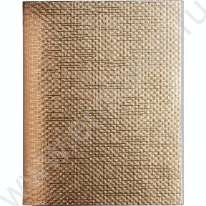 Тетрадь  96л клетка "Бум/винил" METALLIC золото | Фото 1