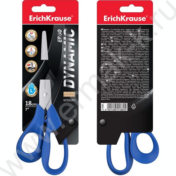 Ножницы для левшей 18см Dynamic ассорти /европодвес | Фото 4