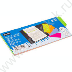 Разделитель листов пластик полоски - 105мм*240мм, 12листов, 4цвета | Фото 3