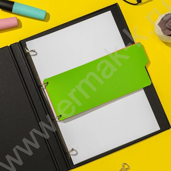 Разделитель листов пластик полоски - 105мм*240мм, 12листов, 4цвета | Фото 7