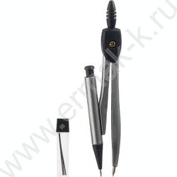 Циркуль метал.+ запасные грифели пл.футляр с прозрачной крышкой | Фото 1