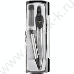 Циркуль метал.+ запасные грифели пл.футляр с прозрачной крышкой | Фото 2