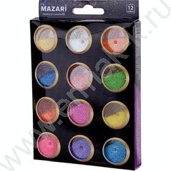 Набор блёсток декоративных №6 12цв*5,6г картонная коробка | Фото 1