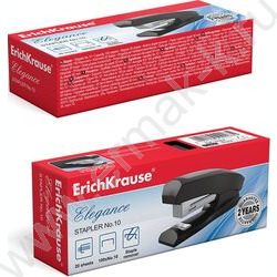 Степлер №10  20л пластик Elegance Classic /встроен антистеплер/ чёрный | Фото 2