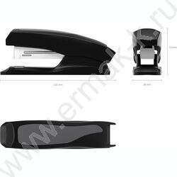 Степлер №24/6  20л пластик Half-strip Elegance Classic /2 режима скрепления /черный | Фото 3