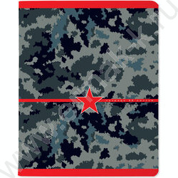 Тетрадь  48л клетка "Милитари.Камуфляж" ассорти | Фото 2