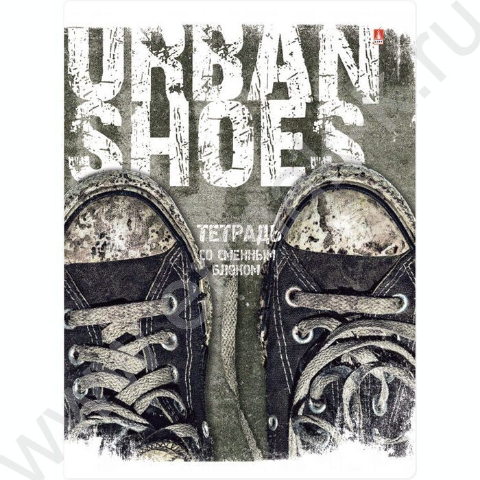 Тетрадь 160л клетка/кольца "Кеды Urban" со смен.блоком | Фото 1