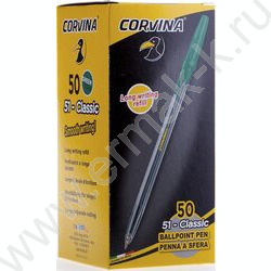Ручка шар Corvina 51 зеленая, 1,0мм, прозрачный корпус | Фото 3