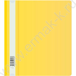 Скоросшиватель пл A5 желтый прозрач.верх.лист | Фото 1