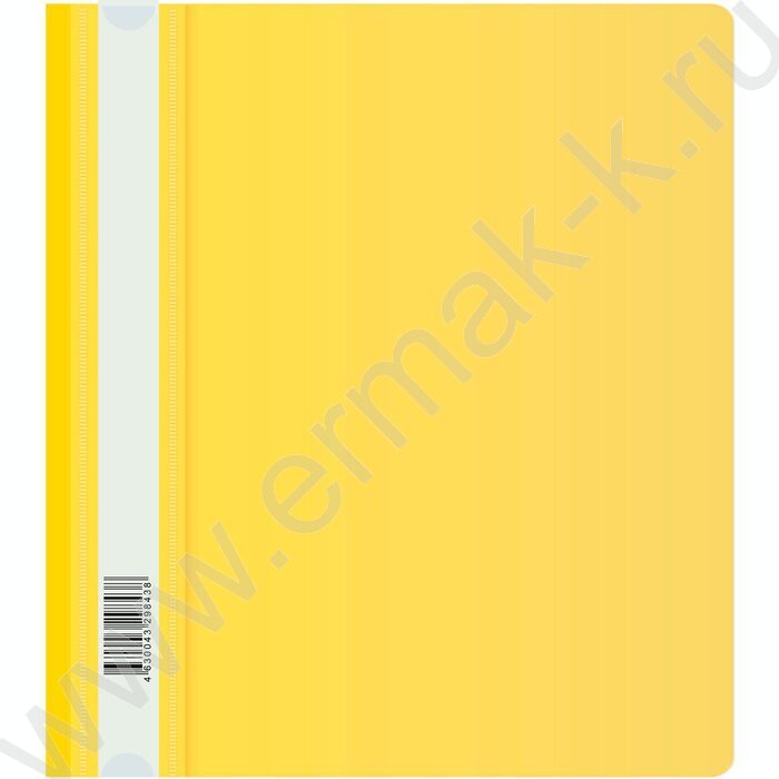Скоросшиватель пл A5 желтый прозрач.верх.лист | Фото 1