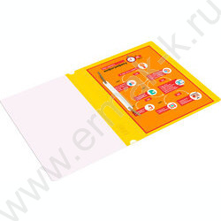 Скоросшиватель пл A5 желтый прозрач.верх.лист | Фото 6