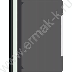 Скоросшиватель пл черный прозрач.верх.лист, карман на лиц.стороне | Фото 1