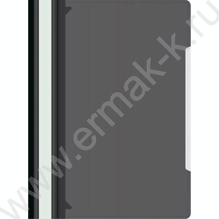 Скоросшиватель пл черный прозрач.верх.лист, карман на лиц.стороне | Фото 1