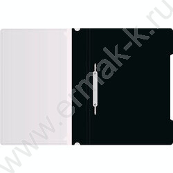 Скоросшиватель пл черный прозрач.верх.лист, карман на лиц.стороне | Фото 2