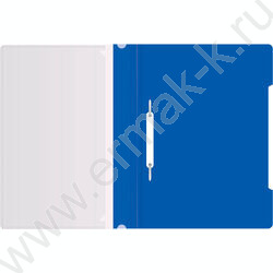 Скоросшиватель пл синий прозрач.верх.лист, карман на лиц.стороне | Фото 3