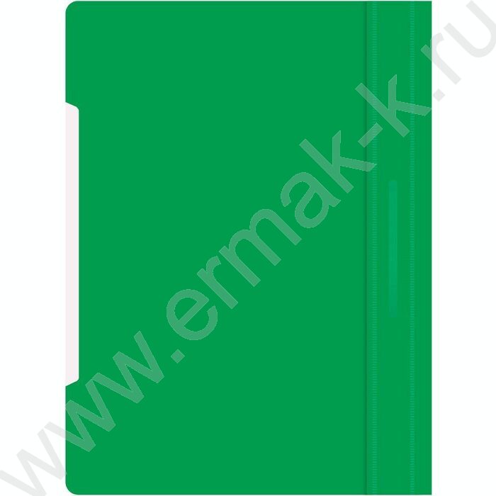 Скоросшиватель пл зеленый прозрач.верх.лист, карман на лиц.стороне | Фото 2